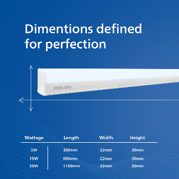 Philips Slim Line Ultra 5W LED Batten Eye Comfort - Image 2