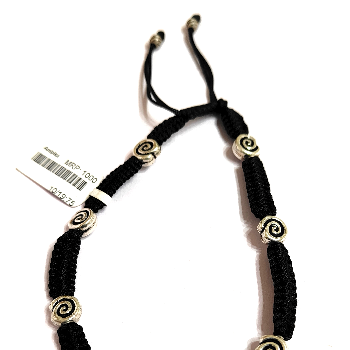925 Silver Black Thread Anklet for Daily Wear - Image 2