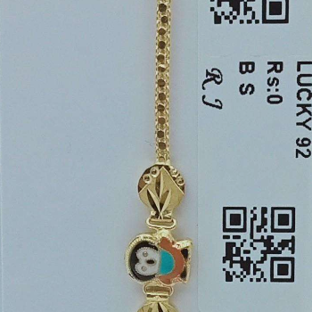 Gold Child Bracelet Elegant Daily Wear Accessory - SHREE RANG JEWELLERS