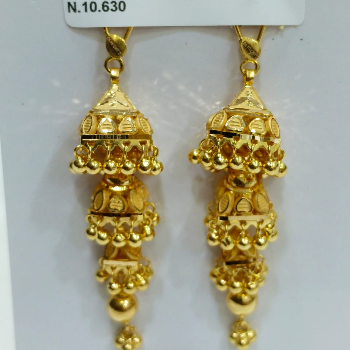 Gold Jummar Elegant Ethnic Charm Hair Accessory