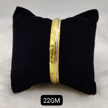 Gold Gents Kada Elegant Daily Wear Bracelet