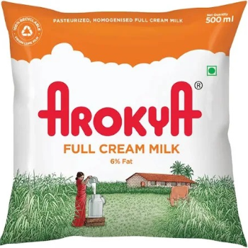 KUMMARI MAHESH - AROKYA Full Cream Milk 500 ml Daily Nutrition Pack in Yemmiganur