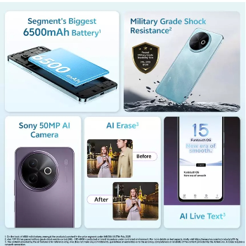 Vivo Y39 5G smartphone displayed at RANGA MOBILE in Narnaund - Image 1