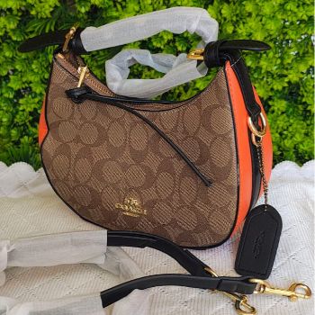 COACH Signature Coated Canvas Luxury Shoulder Bag - Image 1