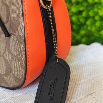 COACH Signature Coated Canvas Luxury Shoulder Bag - Image 2