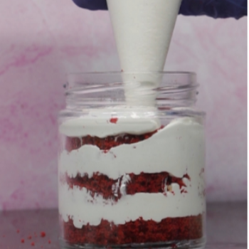  Red Velvet Jar Cake Rich Creamy Dessert Treat ISHITA CAKE SHOP 4613, GS 2, Prabhag 1, Sangli Locality, Sangli