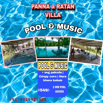  Udaipur Pool Package at Panna A Ratan Villa PANNA A RATAN VILLA NEAR PACIFICHOSTEL 2 PIONEERSCHOOL ROAD GREATER CHOURAHA DEBARI
