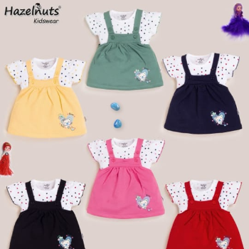 BABY KIDS AND CHILDREN WEAR - Soft Newborn Hosiery Frock for Comfort in Vyara