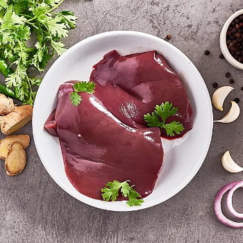 SHAIK AZAM - Fresh Mutton Liver 1 KG Premium Health Cut in Mancherial