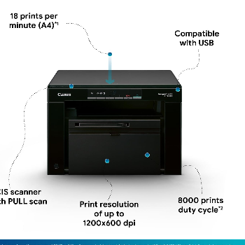 Canon MF3010 Laser Printer displayed at FOX LOGIC COMPUTERS in Bardez, Goa - Image 2