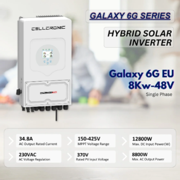 Galaxy 6G EU 8Kw Hybrid Inverter displayed in Ludhiana - Image 1