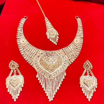 Nakoda Royal Bridal Gold Plated Necklace Set - Image 2