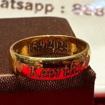 Personalized Gold Name Ring Custom Engraved Jewelry - NAKODA JEWEL PARK