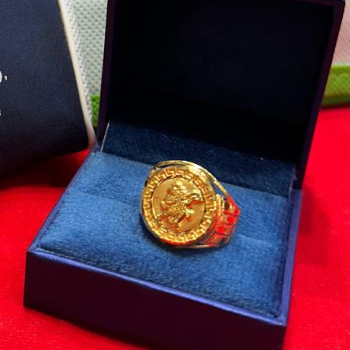 Lord Hanuman Gold Ring for Strength & Devotion - Image 3