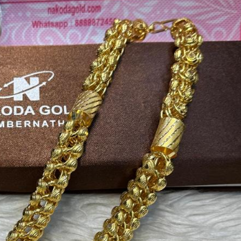 Mens Gold Chain Elegant Daily Wear Necklace - Image 3