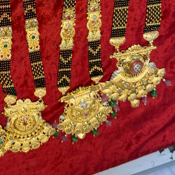 Designer Maharashtrian Gold-Plated Mangalsutra - Image 2