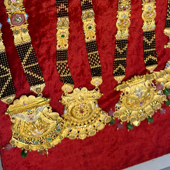 Designer Maharashtrian Gold-Plated Mangalsutra - Image 5
