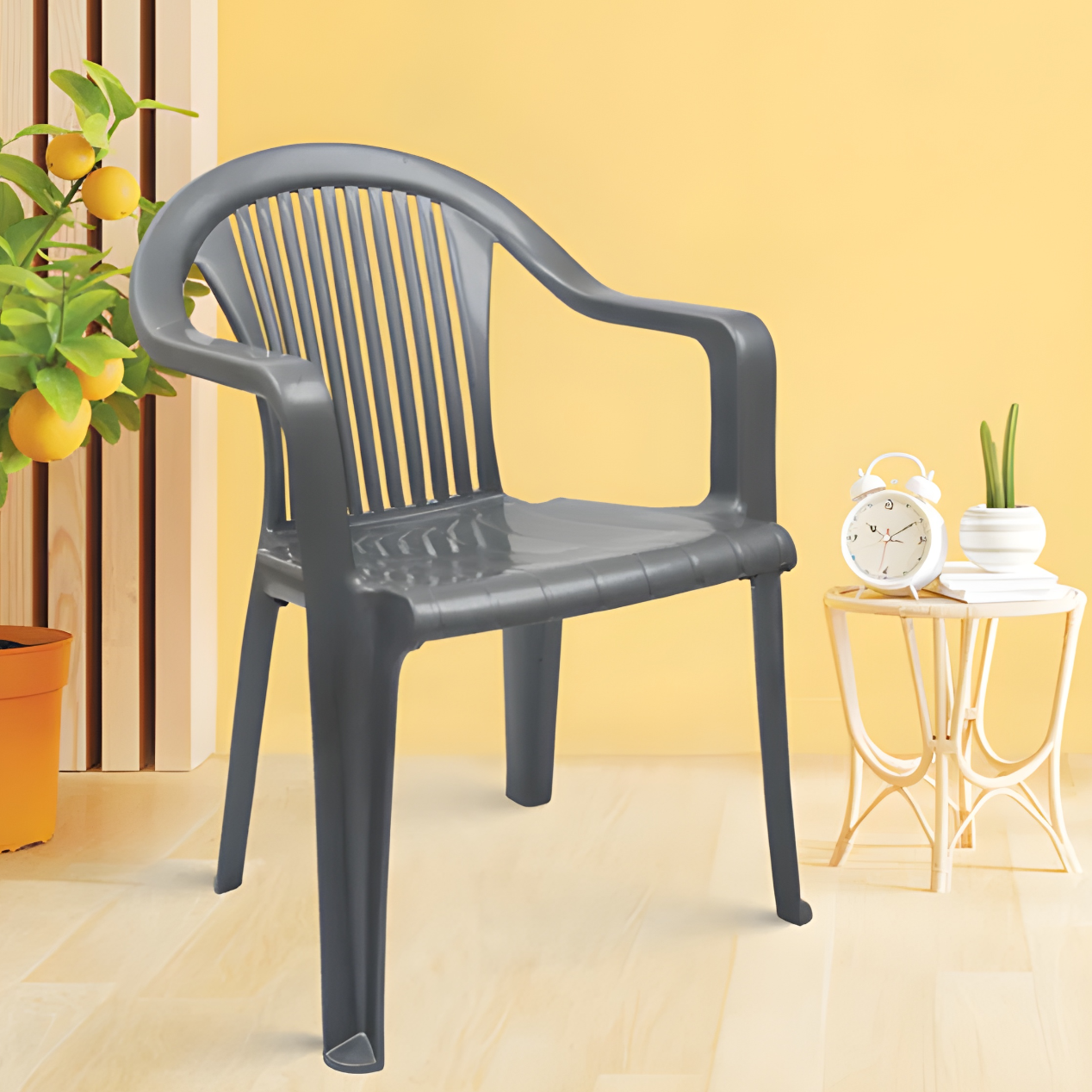 M S DURGA SALES - CHR-0240 Ergonomic Comfort Plastic Chair in Hodal