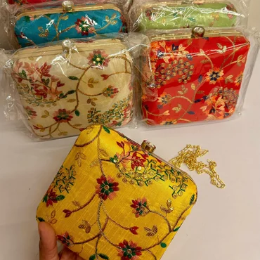 HAMNAYA HANDICRAFT - Floral Printed Clutch Bags Elegant Party Wear Clutch in Jaipur