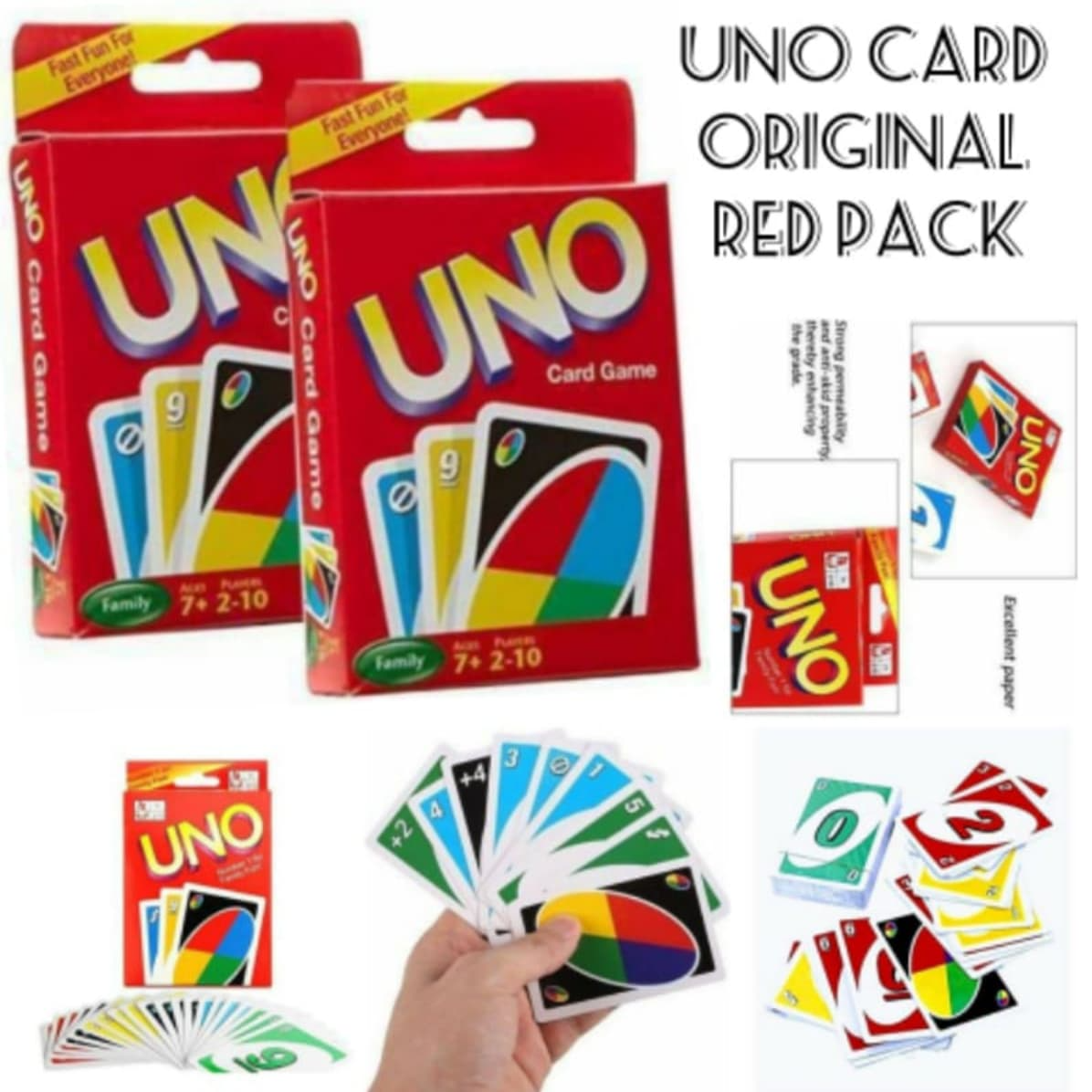 Uno Playing Cards Classic Family Fun Card Game