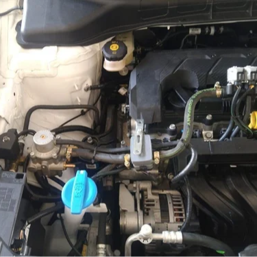 Kia Carens with LOVATO CNG kit installed at M V AUTO GAS in Jamshedpur - Image 2