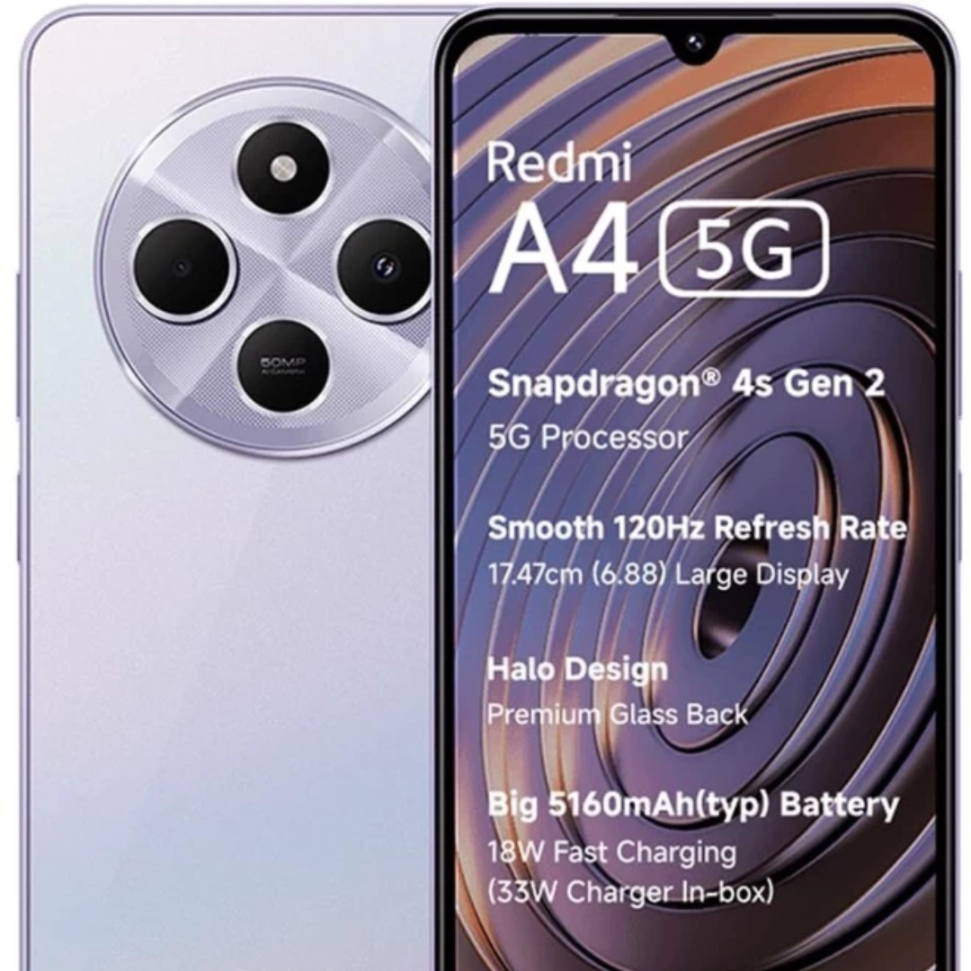 CHARLIE MOBILES SHOP - Redmi A4 4/128GB Fast 5G Performance Smartphone in Kirandul