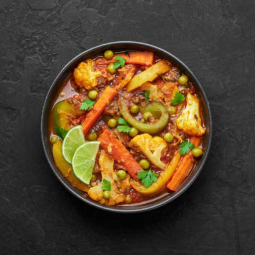 Delicious Indian vegetarian curries served at Kids Pizza Cafe in Gorakhpur - Image 1