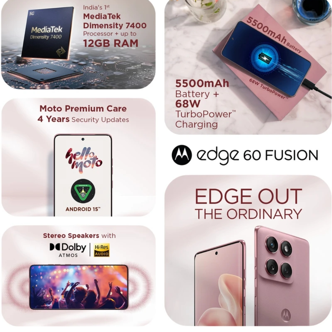 Moto Edge 60 Fusion 12/256 Pantone Zephyr Phone - Image 3