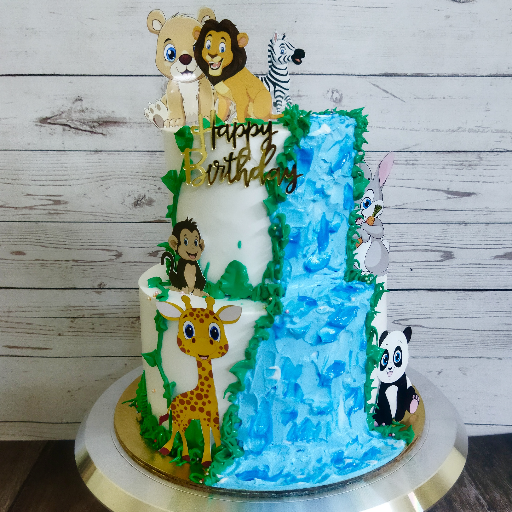  Jungle Theme Cake Whimsical Celebration Dessert PRIGO New Alipore, 9 Buroshibtala  Main Road Behala