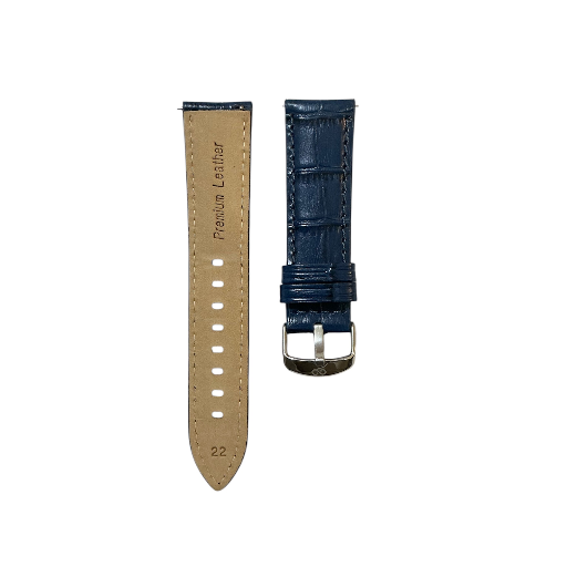 Premium leather watch strap in cottage blue from ABABIL, Pune - Image 1