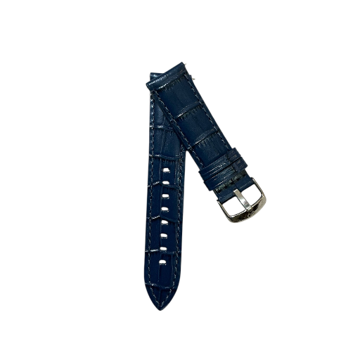 Premium leather watch strap in cottage blue from ABABIL, Pune - Image 2