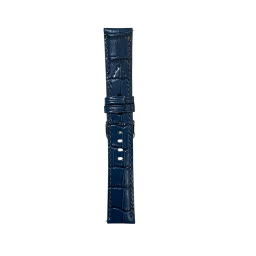 Premium leather watch strap in cottage blue from ABABIL, Pune - Image 3