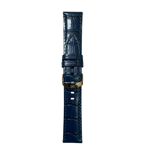 Premium leather watch strap in cottage blue from ABABIL, Pune - Image 4