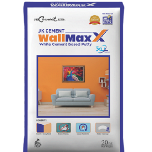 JK Wall Max Putty 40Kg Smooth Finish Cement Putty