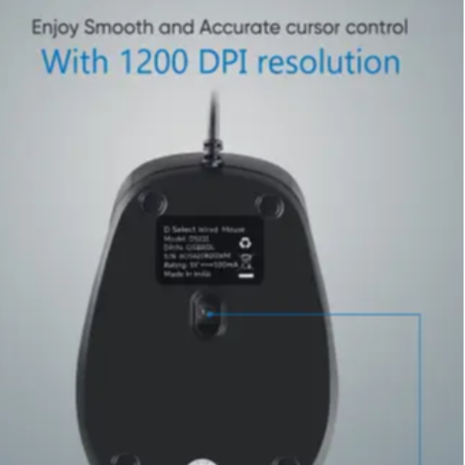 Dell D Select DS111 1200DPI Optical USB Mouse - Image 2