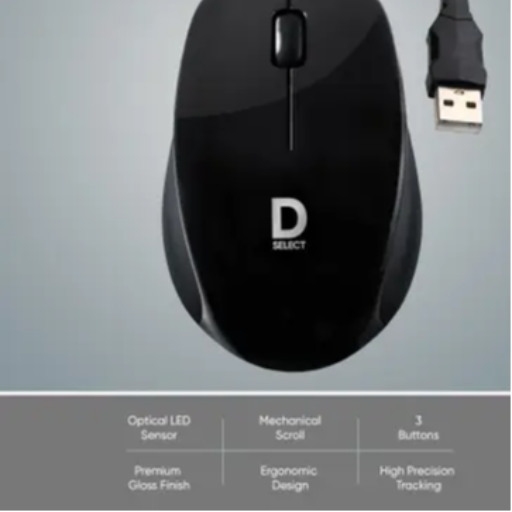 Dell D Select DS111 1200DPI Optical USB Mouse - Image 4
