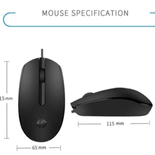 HP M10 Wired Mouse 1000 DPI Optical USB - Image 2
