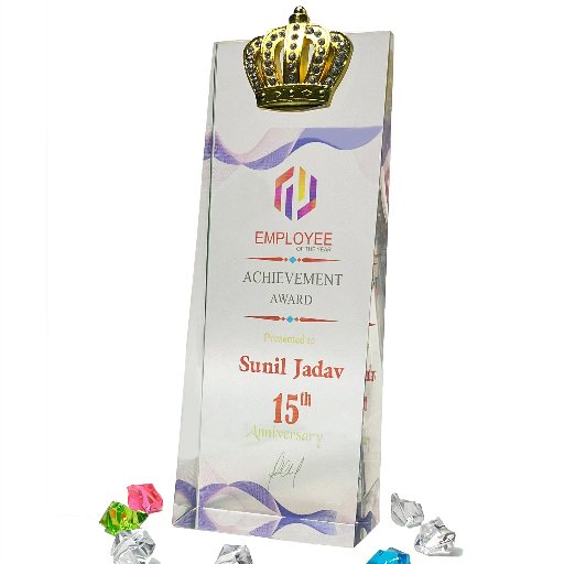 VIJAY TROPHIES - Acrylic Trophy 8531 Premium Award in Ahmedabad