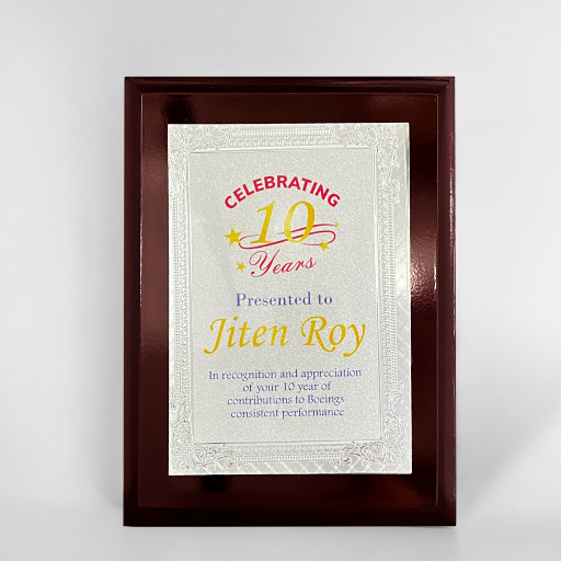 VIJAY TROPHIES - Wooden Trophy FP 10750 Premium Award Plaque in Ahmedabad