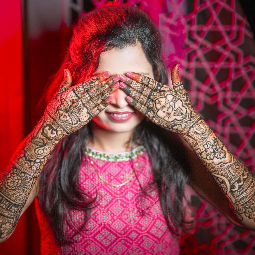 Colorful Mehendi Photos Magical Moments Print displayed at SHREE SWAMI SAMRTH PHOTO STUDIO in Jalna - Image 3
