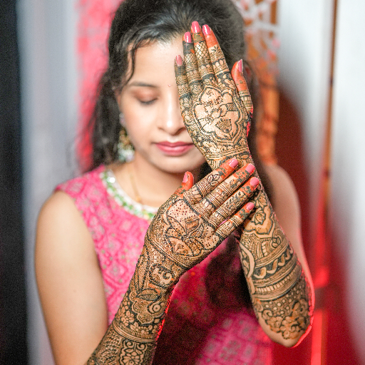 Colorful Mehendi Photos Magical Moments Print displayed at SHREE SWAMI SAMRTH PHOTO STUDIO in Jalna - Image 4