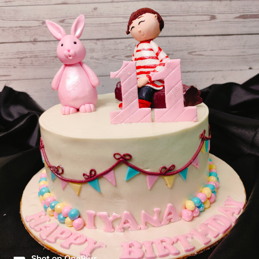 PRIGO - Prigo Bunny Fondant Cake Custom Theme Delight in Kolkata