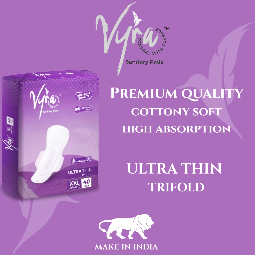 SHIVIKA SELFCARE - VYRA Ultra Thin Cottony Soft XXL Sanitary Pads in Vadodara
