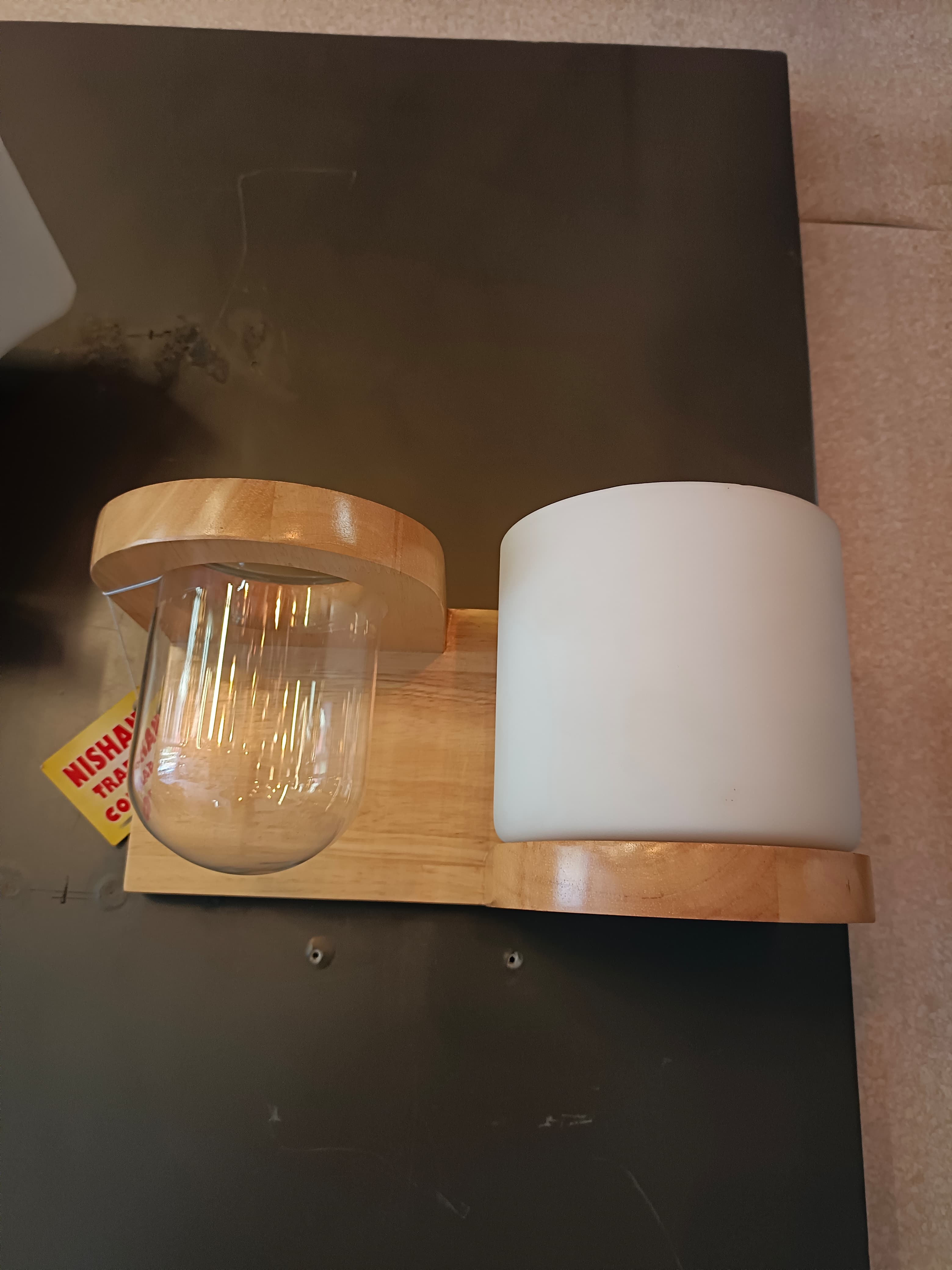 Nishant trading - Wooden LED Wall Light Rustic Modern Lamp