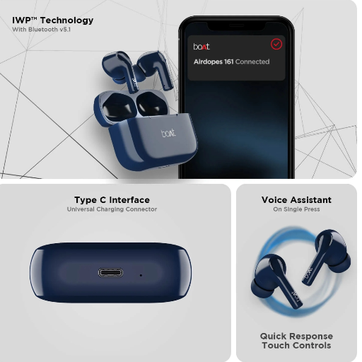 Boat Airdopes 163 Wireless Earbuds - Image 3