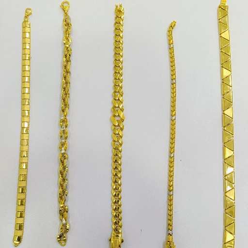 Gents Gold Bracelet Modern Men’s Jewellery Style