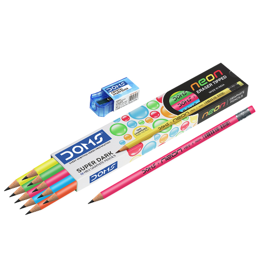 DOMS Neon Eraser Tipped Pencil in Visakhapatnam SANKARARAO KOTA D No 11 -258,Near Yogita Priya Supplier, Lakshminagar, Visakhapatnam,530027,