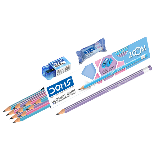  DOMS Zoom Triangle Pencil Pack - Visakhapatnam SANKARARAO KOTA D No 11 -258,Near Yogita Priya Supplier, Lakshminagar, Visakhapatnam,530027,