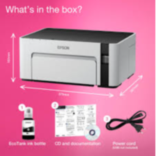 EPSON M 1100 mono printer in Jhansi — sleek design with paper tray and control panel - Image 2