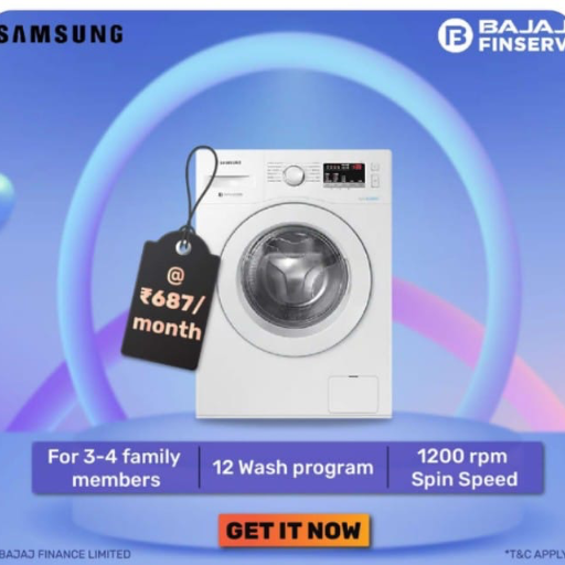 M S CHANDAN ENTERPRISES - Samsung Front Load Washing Machine EMI Offer in Purushottampur